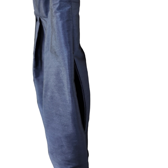 Alfred Sung D523 Midnight Blue Open Back Bow Dress Women's Size 4 - Picture 8 of 13